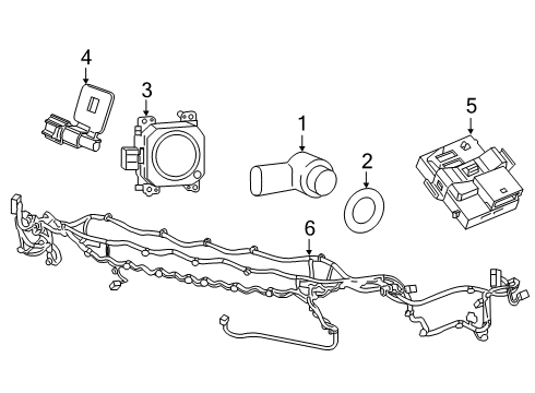 Adaptive Speed Control Module Sensor Diagram for 68518012AD