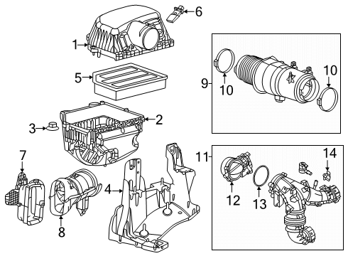 BRACKET-AIR CLEANER Diagram for 68545625AB