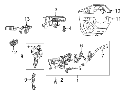 Steering Column Intermediate Shaft Diagram for 5165725AD