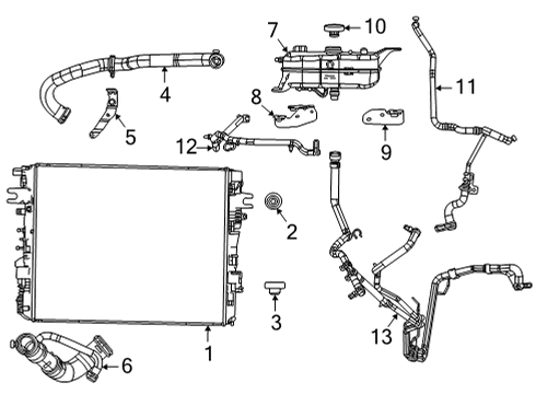 Coolant Diagram for 68425475AA