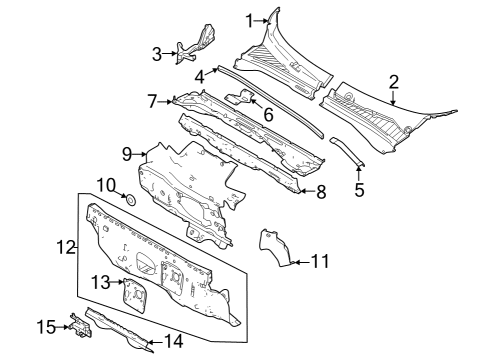 Dash Panel Diagram for 68618743AA