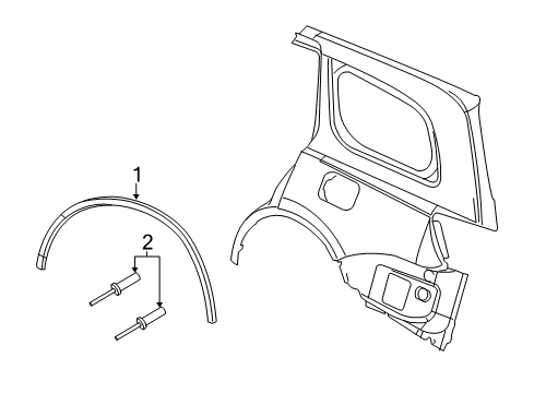 WHEEL FLARE Diagram for 6DR86TZZAC