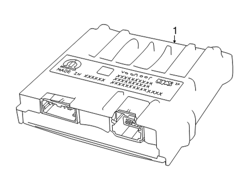 MODULE-NIGHT VISION PROCESSING Diagram for 68603667AA