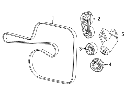 Idler Pulley Diagram for 68503254AA