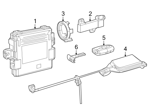 Integrated Key Fob Transmitter Diagram for 7QV81LXHPA