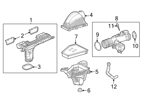 Air Cleaner Diagram for 68542769AA