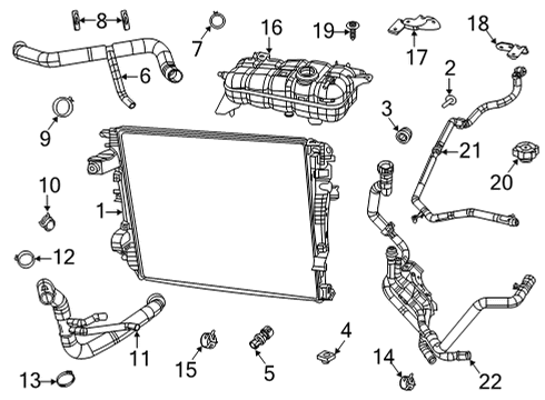 Cooling Module Diagram for 68268593AD