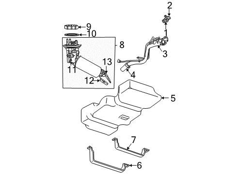 Fuel Pump/Level Module Kit Diagram for RL127562AD