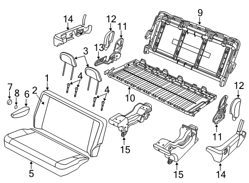 Headrest Sleeve Diagram for 1NP52BD1AB