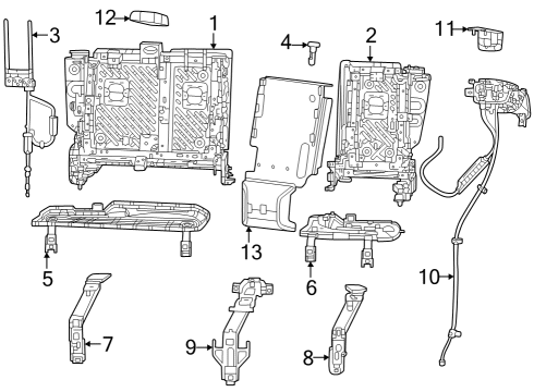 Headrest Sleeve Diagram for 6VS02TX7AB