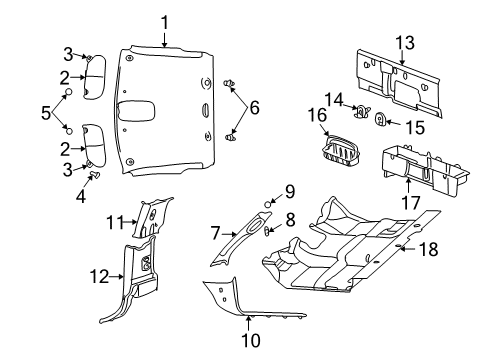 Visor Support Diagram for 1DC48TL2AA