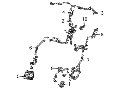AUXILIARY COOLANT Diagram for 68617741AA
