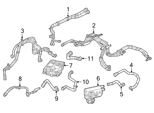 HEATER-BATTERY COOLANT Diagram for 68400740AE