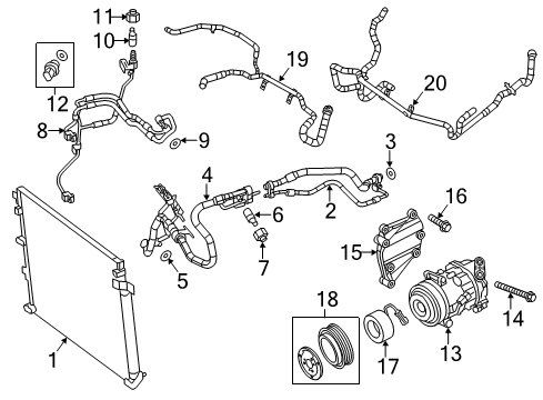 Air Conditioning Diagram for 68103198AE
