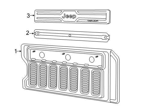 APPLIQUE-Interior Trim Diagram for 6BZ42TX7AC