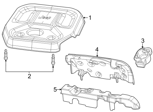 Engine Cover Diagram for 68414305AA
