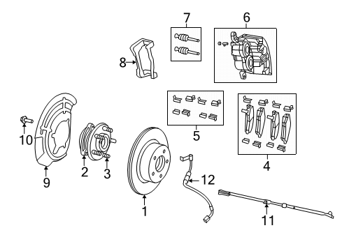 PAD KIT-FRONT DISC BRAKE Diagram for 68640202AA