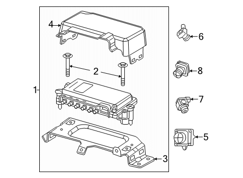 Forward Facing Camera Diagram for 56029919AA