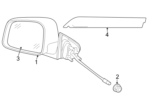 MIRROR-OUTSIDE REARVIEW Diagram for 68567886AA
