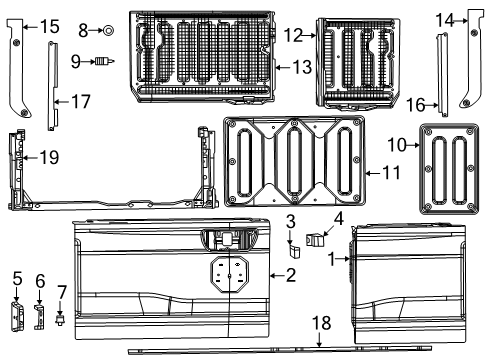 TAILGATE Diagram for 68333915AD