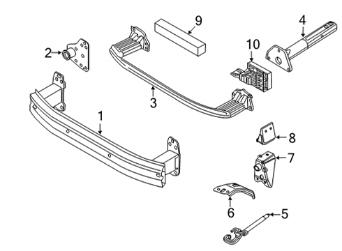 Tow Hook Diagram for 68552576AA