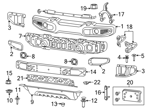 AIR DAM Diagram for 6BU42RXFAC