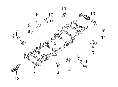 Chassis Frame Diagram for 68217865AB