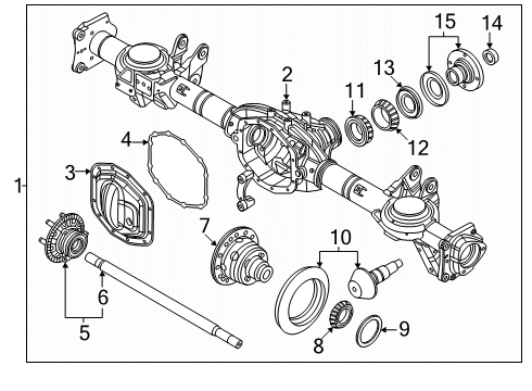 2025 Ram 1500 Axle & Differential - Rear Diagram 2