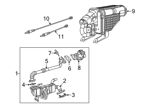 Engine Controller Module Diagram for 68623797AA