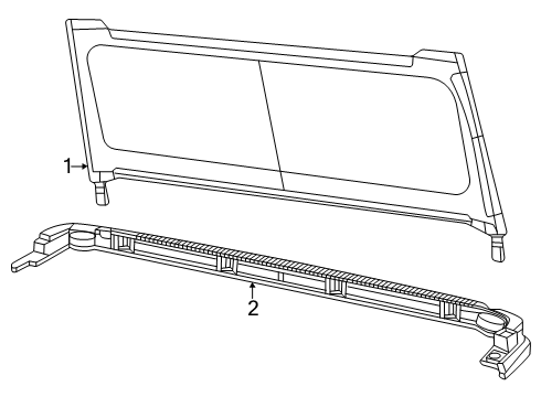 Tailgate Window Diagram for 6KH90FX9AI
