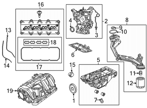 ENGINE INTAKE Diagram for 68540428AA