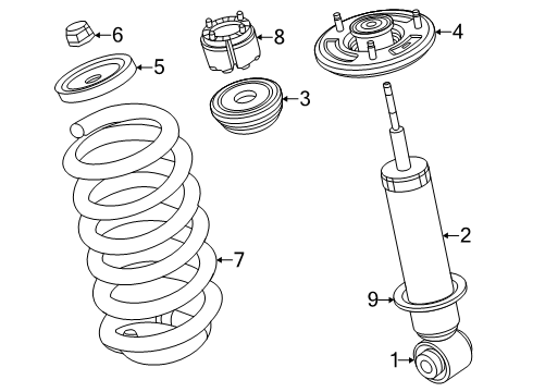 2025 Jeep Grand Wagoneer L Shocks & Components - Rear Diagram 2