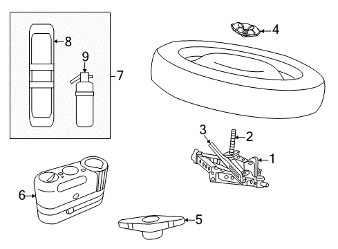 INFLATOR-TIRE Diagram for 68640368AA