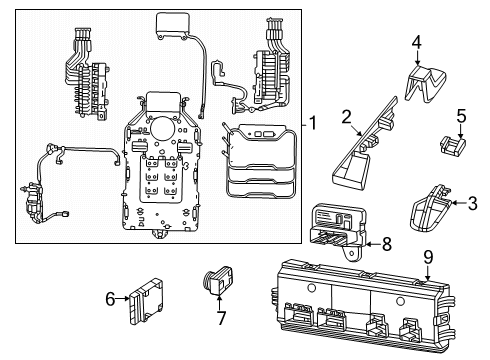 SWITCH-LUMBAR CONTROL Diagram for 68594063AA