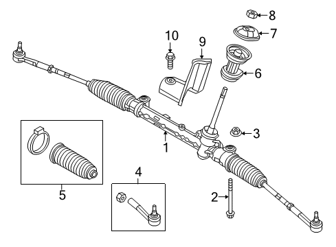 Gear-Rack And Pinion Diagram for 68445321AC