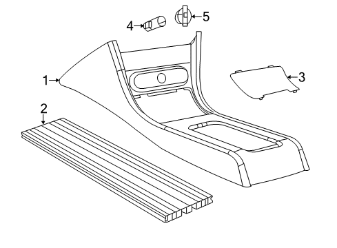 Floor Console Diagram for 7BU81DX9AA