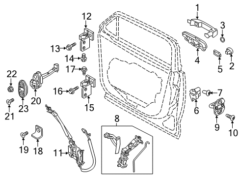 Front Door Diagram for 68466854AA