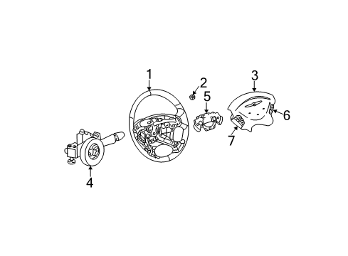 Steering Wheel Diagram for RG65ZP7AB