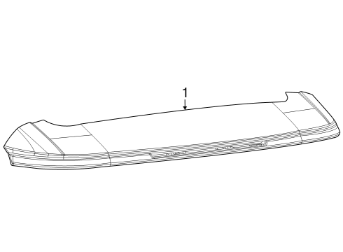 SPOILER-LIFTGATE Diagram for 68570770AC