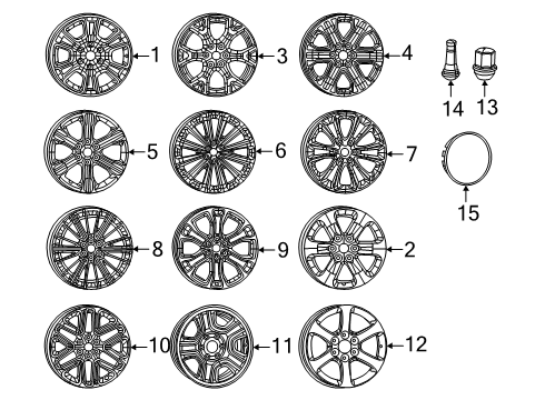 WHEEL-SPARE Diagram for 68675319AA