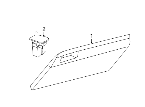 Instrument Panel Glove Box Diagram for 1QF13LC5AP