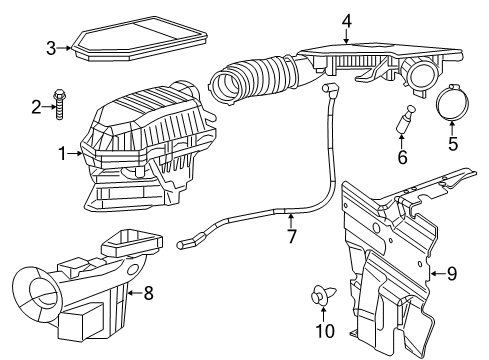Air CLNR Diagram for 68413351AB