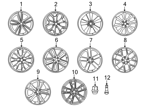 WHEEL-ALUMINUM Diagram for 1ZV90LS1AB