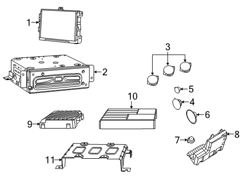 AMPLIFIER Diagram for 68546436AB