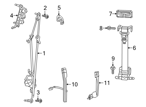 BELT ASSY-FRONT OUTER Diagram for 7LR403X7AB