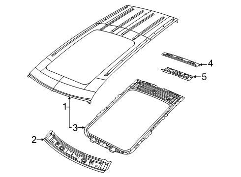 2024 Jeep Grand Cherokee Roof & Components Diagram 3