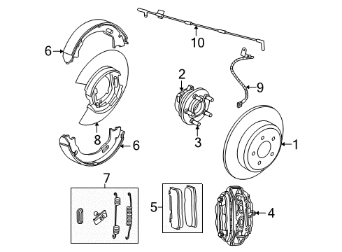 Disc Brake Diagram for 68525321AA