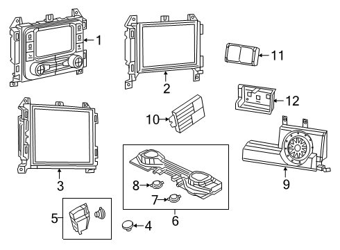 SPEAKER-WOOFER Diagram for 68349843AC