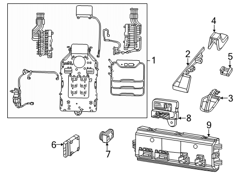 SWITCH-LUMBAR CONTROL Diagram for 68594064AA