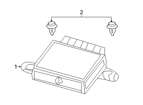 Parking Assist Module Diagram for 68464879AH